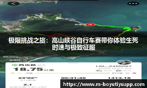 极限挑战之旅：高山峡谷自行车赛带你体验生死时速与极致征服
